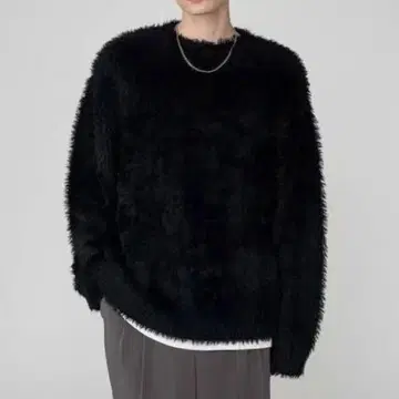 화이트 다운 자켓 후드 부착