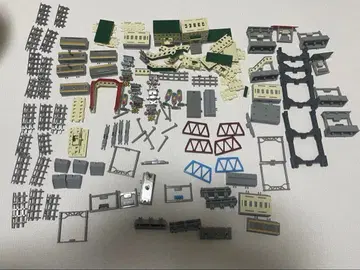 미니 모터 트레인 스트럭처 역 홈 역 건물 고가 지지대 기타 세트