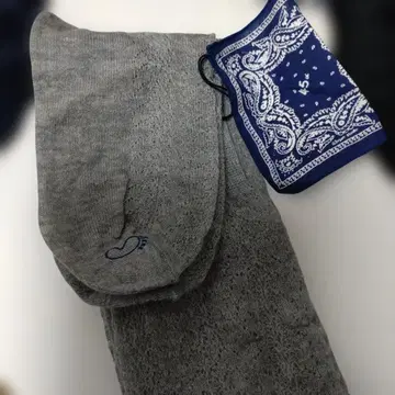 그레이 시스루 니트 삭스 택 포함 미사용 새상품 미시착