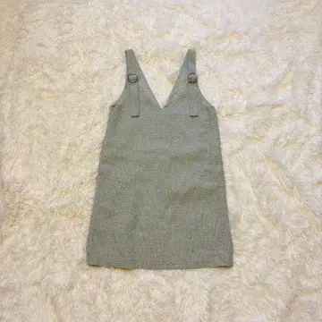 [ 택 포함 ] 오버롤 스커트 살로펫 원피스 트위드 M 38