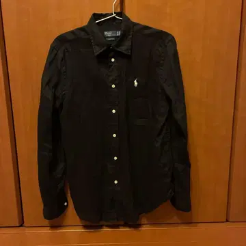 랄프 로렌 클래식 핏 린넨 셔츠 (블랙)