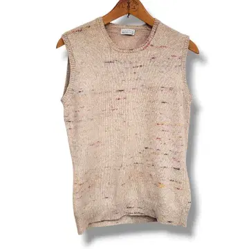 레어 발렌타인 캐시미어 니트 베스트 새상품급