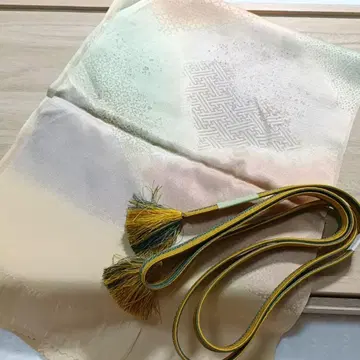 18 허리띠 오비 장식 천 세트 옐로우 컬러 그라데이션