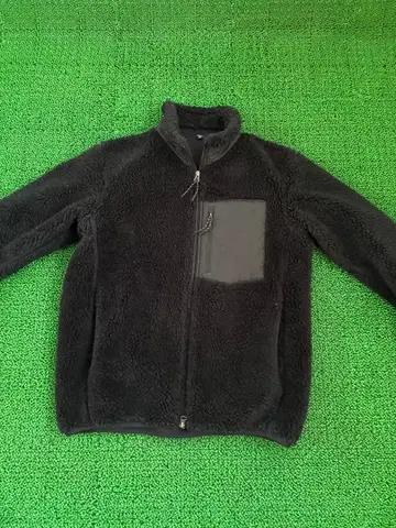 블랙 플리스 자켓