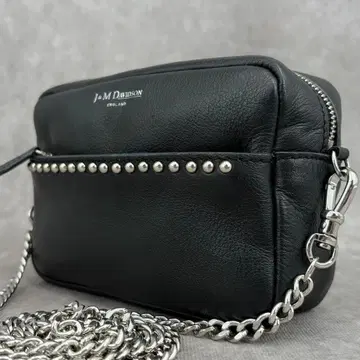 [ 새상품급 ] J&M 데이비슨 립스틱 미니백 스터드 블랙