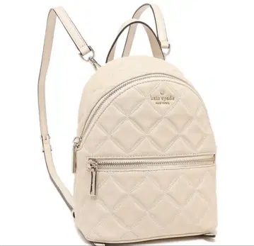 케이트 스페이드 퀼팅 미니 백팩 화이트