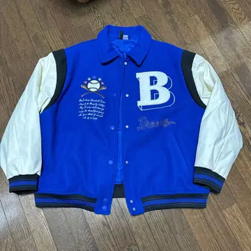 Brooklyn 바시티 자켓 파란색