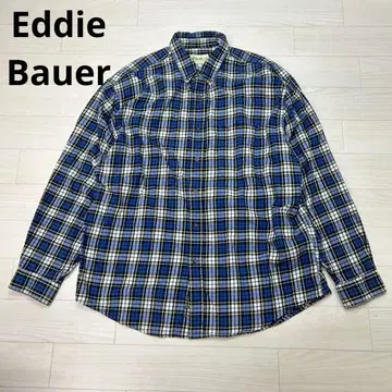 Eddie Bauer 에디 바우어 체크 무늬 긴팔 플란넬 셔츠
