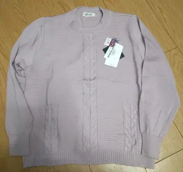 COCOS 연보라 케이블 짜임 니트 스웨터 얇은 소재