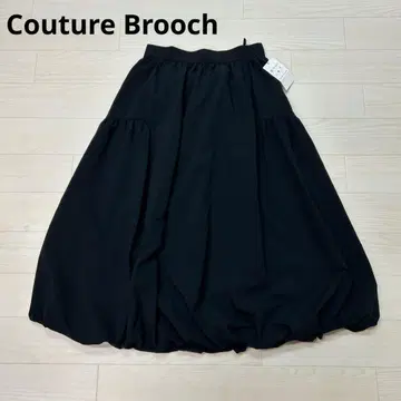 쿠튀르 브로치 절개 디자인 벌룬 스커트
