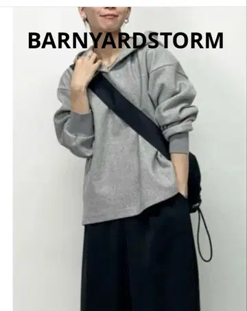 BARNYARDSTORM 니들 펀치 후드티