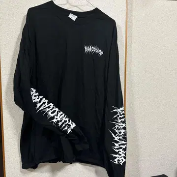 키요하루 블랙 롱 슬리브 T셔츠 XL