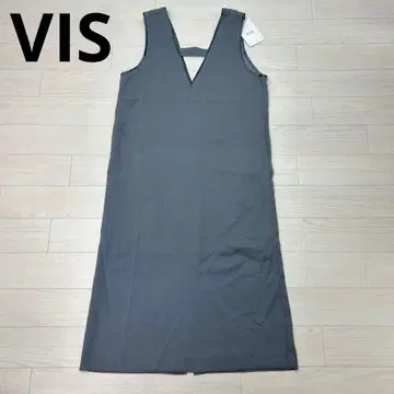 VIS 파우더리 트윌 I라인 오버롤 스커트 새상품