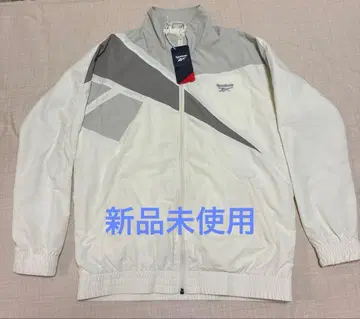 미사용 Reebok 나일론 자켓 화이트 그레이 S 사이즈 리복