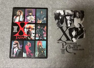 X JAPAN 책받침 2장 묶음 판매