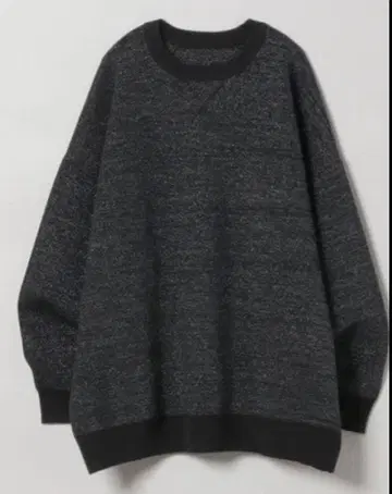 JEANASIS 12G W 자카드 볼륨 슬리브 풀오버