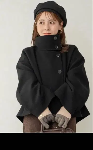 시마무라 yumi 숏 자켓 블랙 M