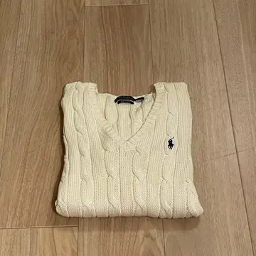 [ 랄프 로렌 화이트 가디건 ]