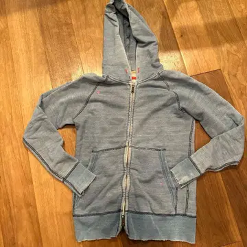 RED CAMP 라이트 블루 풀 집업 후드티