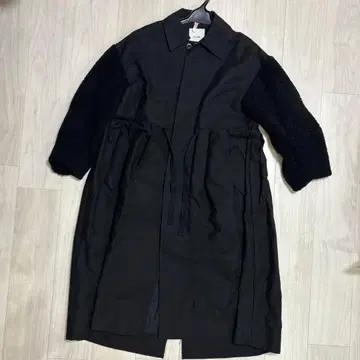 CLANE 블랙 보아 슬리브 모즈 코트 클리닝 완료