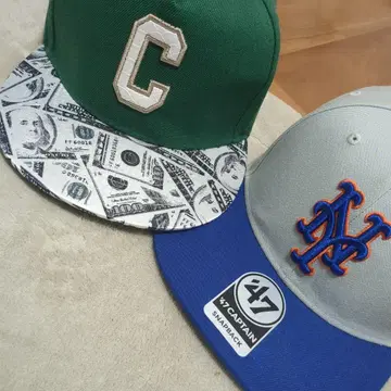 47 CAPTAIN 스냅백 캡 2세트