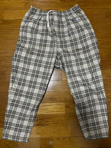 Champion 체크 무늬 이지 팬츠