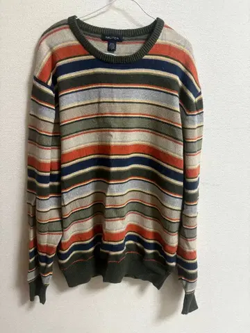 NAUTICA 스트라이프 니트 스웨터 L 사이즈