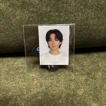 포토 카드 화이트 T셔츠