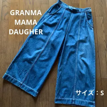 가격 인하했습니다. 그랑마 마마 도터 데님 와이드 팬츠 S