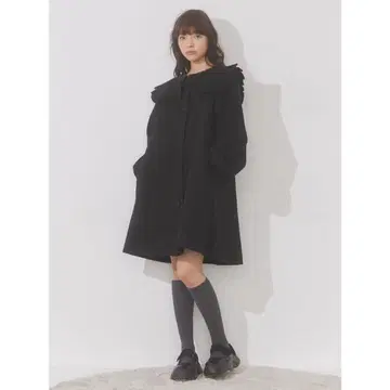 merry jenny 메리제니 A라인 세일러 코트 블랙