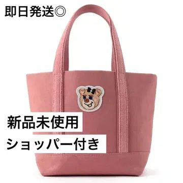 [ 미개봉 새상품 ] 올드 테디 와펜 토트백 핑크 소 페이러