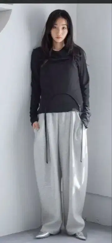 가격 인하 불가 로리즈팜 컷 이지 코쿤 팬츠 와이드 팬츠