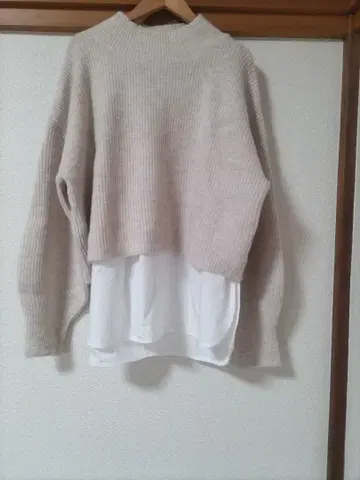 OPAQUE.CLIP 레이어드 니트 미사용 새상품