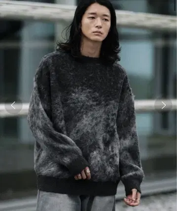 WYM LIDNM MOHAIR JACQUARD SHAGGY KNIT