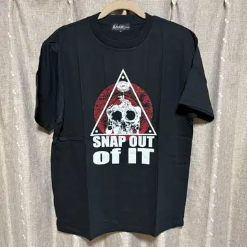 y111008 ANARC of hex T셔츠 블랙 프린트 L