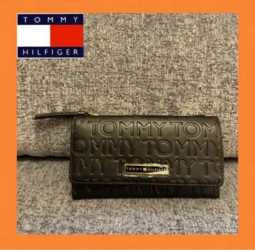 [새상품] 타미힐피거 Tommy hilfiger 장지갑 블랙 로고
