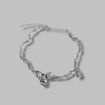 METAL FLOWER NECKLACE 3056A