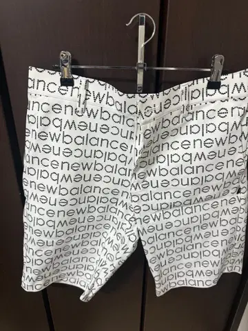 new balance 로고 프린트 숏팬츠 팬츠 사이즈 5