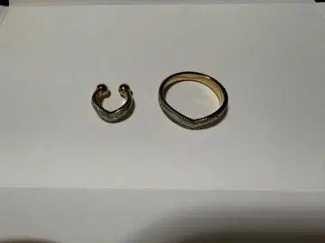 하와이안 주얼리 반지와 이어커프 세트