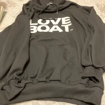 LOVE BOAT 블랙 후드티 L