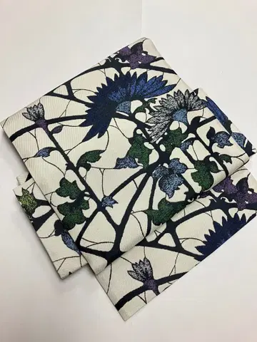 완성된 나고야 오비 미사용 새상품 순수 실크 니시진 비단 No.315