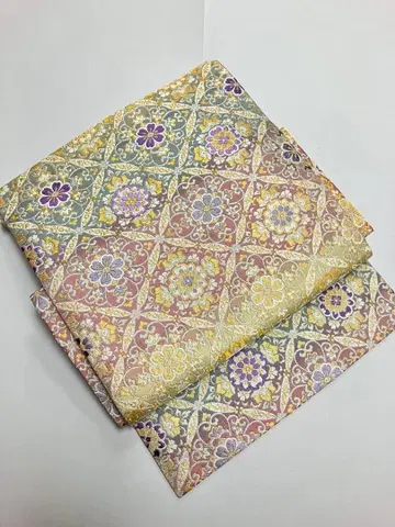 미사용 새상품 나고야 오비 순수 실크 니시진 비단 No.316