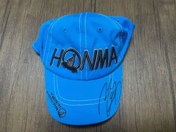 후쿠다 마미 프로 혼마 사인 포함 파랑 캡
