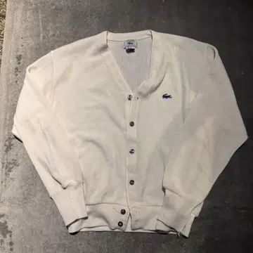 LACOSTE 가디건 70~80s 파랑 악어