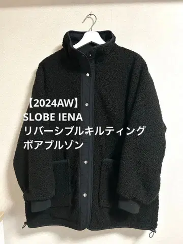 [ SLOBE IENA ] 리버서블 퀼팅 보아 블루종