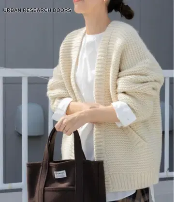 URBAN RESEARCH DOORS 울 로우 게이지 가디건