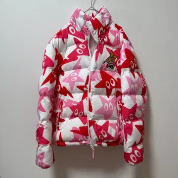 별 모양 패턴 다운 자켓