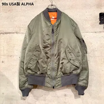 90s USA제 ALPHA 알파 MA1 자켓 밀리터리