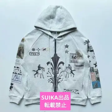 [ 미사용 새상품 ] toomuchtax 집업 후드티 아이보리