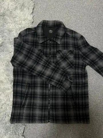 BOA FLEECE 안감 체크 자켓